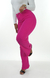 CALÇA JEANS FEMININA - WIDE LEG ROSA PINK