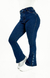 CALÇA JEANS FEMININA - FLARE PARA BAIXINHAS BOTÕES FORRADOS - comprar online