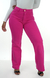 CALÇA JEANS FEMININA - WIDE LEG ROSA PINK - comprar online