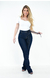 CALÇA JEANS FEMININA - FLARE COM CINTO FAIXA REMOVÍVEL - comprar online