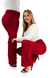 CALÇA JEANS FEMININA - WIDE LEG VERMELHO INTENSO na internet