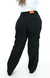 CALÇA JEANS FEMININA - WIDE LEG CARGO PRETA na internet