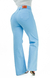CALÇA JEANS FEMININA - WIDE LEG AZUL BEBÊ - BEIDÊ
