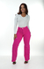 CALÇA JEANS FEMININA - WIDE LEG ROSA PINK - loja online