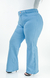 Imagem do CALÇA JEANS FEMININA - WIDE LEG AZUL BEBÊ