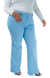 CALÇA JEANS FEMININA - WIDE LEG AZUL BEBÊ - comprar online
