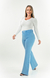 CALÇA JEANS FEMININA - WIDE LEG AZUL BEBÊ na internet