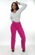 CALÇA JEANS FEMININA - WIDE LEG ROSA PINK - BEIDÊ