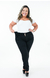 CALÇA JEANS FEMININA - RETA CHAPA BARRIGA PRETA - comprar online