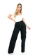 CALÇA JEANS FEMININA - WIDE LEG CARGO PRETA - loja online