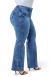 CALÇA JEANS PLUS SIZE - WIDE LEG LAZULLI na internet