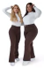CALÇA JEANS PARA BAIXINHAS - FLARE COFFEE - comprar online