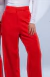 CALÇA FEMININA ALFAIATARIA CINTURA ALTA - VERMELHO INTENSO - BEIDÊ