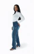 CALÇA JEANS FEMININA - WIDE LEG ELEGANCE SAFIRA na internet