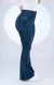 CALÇA JEANS PARA BAIXINHAS - FLARE AZUL MARMORIZADO - comprar online