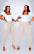 CALÇA FEMININA - SKINNY NUDE CHIC - comprar online