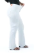 CALÇA JEANS FEMININA - WIDE LEG CARGO BRANCA - loja online