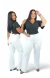 CALÇA JEANS FEMININA - WIDE LEG CARGO BRANCA