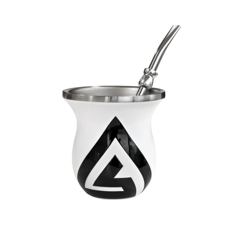 Mate Kyma térmico camionero blanco acero stanley original cuotas bombilla stanley1913 inal anmat bpa