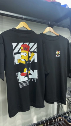 Camiseta Preta Oversized Bart - comprar online