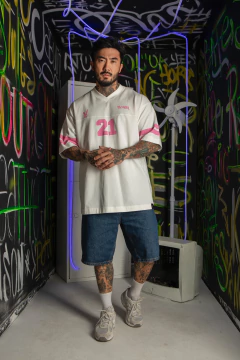 Camiseta Oversized Bunny Off White - CM MODA MASCULINA