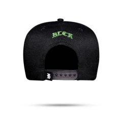 Boné Blck Preto Logo Suede Verde na internet