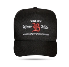 Boné KIDS Blck Preto Logo Vermelho
