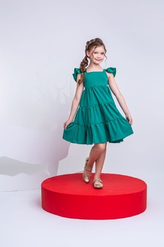 PRÉ VENDA ENVIOS 15/11 VESTIDO CECILIA VERDE - comprar online