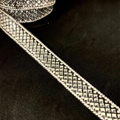 Galón con Strass Termoadhesivo - 16mm - comprar online