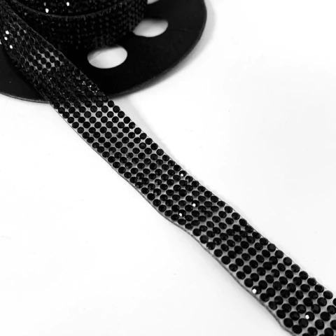 Galón con Strass Termoadhesivo - 14mm - comprar online