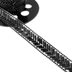 Galón con Strass Termoadhesivo - 15mm - comprar online