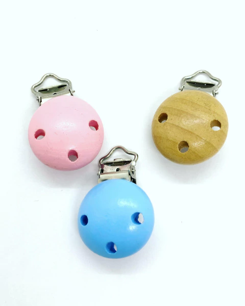 Broche Porta Chupetes Metal - COLORES