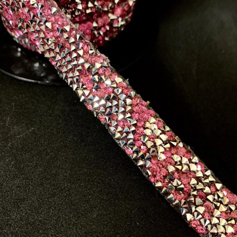 Galón con Strass Termoadhesivo - 15mm - comprar online