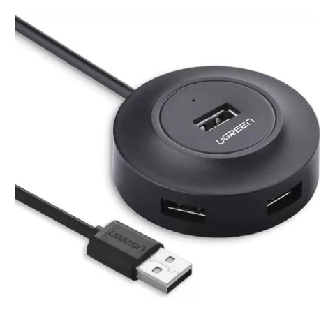 UGREEN Hub USB 2.0 de 4 puertos con cable de 1 m (CR106)