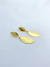 Brinco Folha Pendurada Folheado em Ouro 18K - comprar online