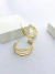 Brinco Argola 4 Linhas Vazado Folheado em Ouro 18k - comprar online