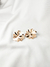 Brinco Flor Orgânica Folheado em Ouro 18K