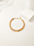 Pulseira Malha Batida Folheada em Ouro 18K