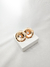 Brinco Flor com Zircônia Folheado em Ouro 18K