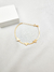 Pulseira Fita Três Corações Folheado em Ouro 18K
