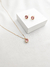 Conjunto Ponto de Luz Folheado em Ouro 18K - Stephanie Joias