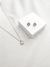 Conjunto Ponto de Luz Folheado em Ouro 18K