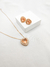 Conjunto Coração Cravejado de Zircônia Folheado em Ouro 18K - Stephanie Joias