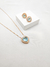 Conjunto Coração Cravejado de Zircônia Folheado em Ouro 18K