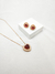 Imagem do Conjunto Coração Cravejado de Zircônia Folheado em Ouro 18K
