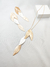 Conjunto Folhas Folheado em Ouro 18K e Folheado em Prata 950