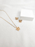 Conjunto Borboleta Média Cravejada com Zircônia Folheado em Ouro 18K