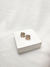 Brinco Trevo com Micro zircônias Folheado em Ouro 18K