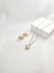 Conjunto Ponto de Luz 9mm Folheado em Ouro 18K