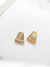 Brinco Leque Cinco Fileiras Folheado em Ouro 18K